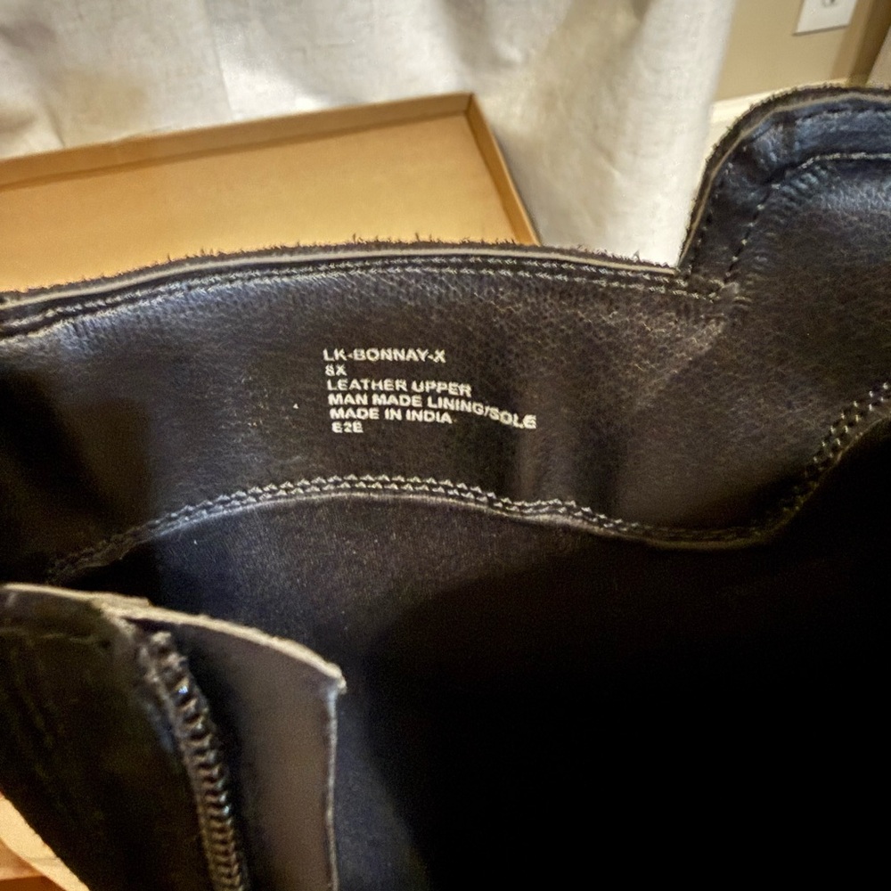 Lucky Brand Leather Boots - Extra Wide Calf - Size 8 - Picture 4 of 12